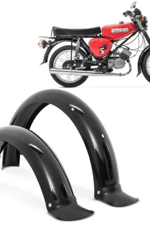 Spatbord voor + achter compatibel met Simson S50 / S51 / S70 mudguard + spatlappen Fender Craftride zwart Veilige Betaling