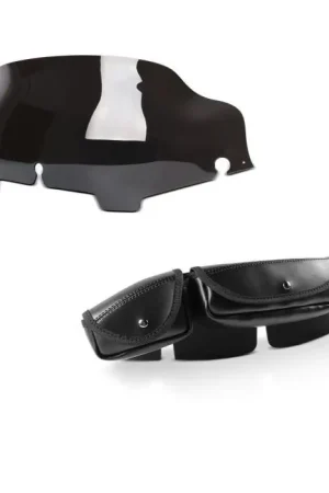 Set: Motorfiets passend voorruit Tas Craftride passend voor Harley Davidson Touring 1996-2013 + Windscherm Wave 6" passend voor Harley Davidson Electra-Street Glide 96-13 duister rook Craftride Trendy