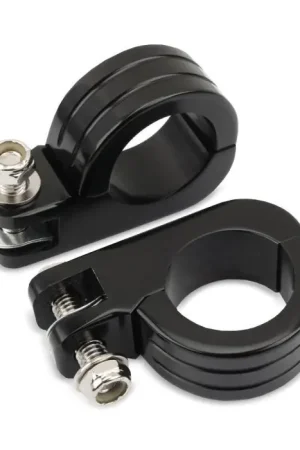 Voetsteunhouder passend voor valbeugel 38mm passend voor Harley Davidson HF6 zwart Favoriet