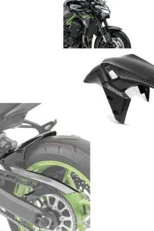 Dagaanbieding Set: Voorspatbord compatibel met Kawasaki Z 900 17-24 + Achterspatbord carbon look