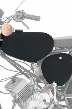 Tank / Benzinetank compatibel met Simson S51 / S50 / S70 met zijklep Craftride zwart mat Must-Have