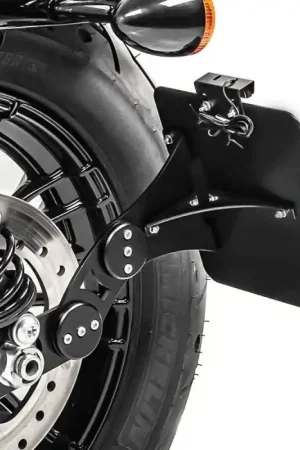 Korting Kentekenplaathouder zijdelings passend voor Harley Davidson Sportster 883 Iron 09-20 Craftride zwart