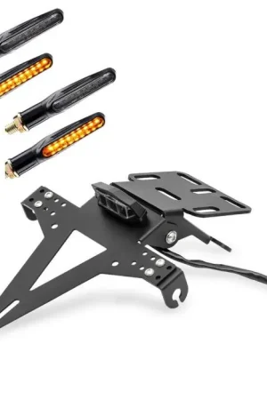 Premium Set Kentekenplaathouder + 4x LED Knipperlicht Zaddox KZ4