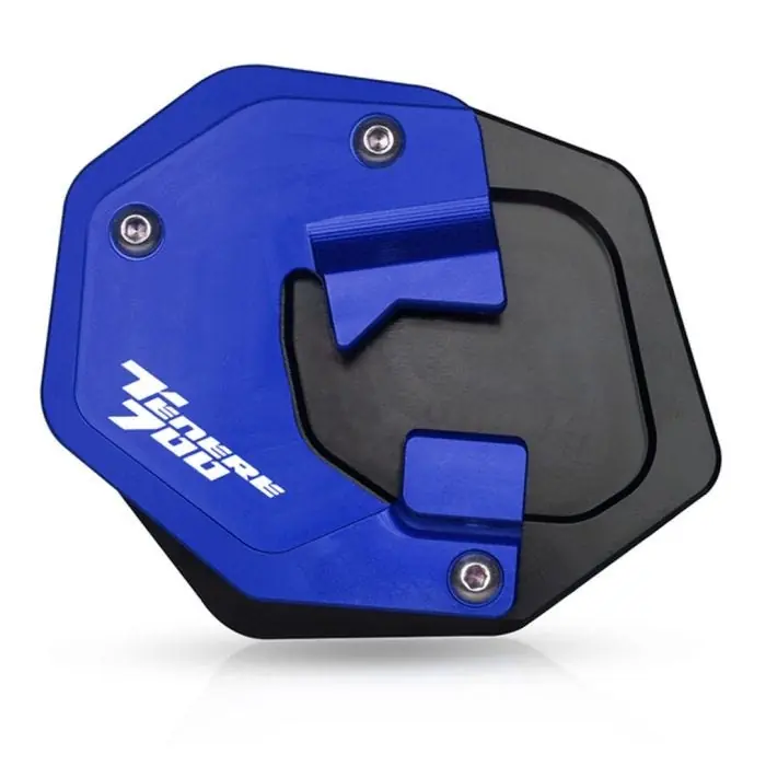 Alleen Vandaag Zijstandaard voet vergroting compatibel met Yamaha Tenere 700 19-24 Motoguard blauw