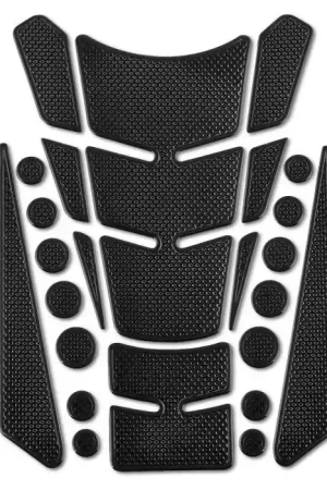 Tankpad Set Motorfiets / Tank Protector Sticker TF2 universeel zwart Gratis Retour