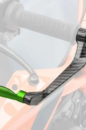 Garantie Inbegrepen Hendel beschermers compatibel met Kawasaki ZX-10RR / ZX-10R X6 groen