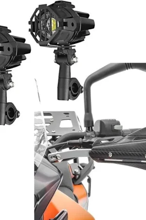 Set: Grootlicht en Mistlamp LED S22X + Handguards Motocross / Handbeschermers Enduro Gereduceerde Prijs