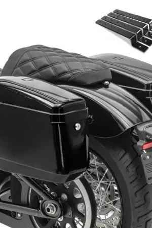 Hete Deal Chopper Hard zadeltassen Craftride Nevada 20l + montagekit