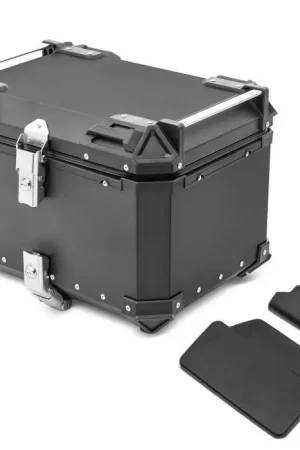 Lage Prijs Set Motor aluminium topkoffer 55L + passagier rugkussen topcase Bagtecs XB55 zwart