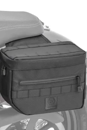 Gereduceerde Prijs Zadeltassen Club Style compatibel met Harley Davidson-modellen Ballistic Nylon Craftride DC1 zwart