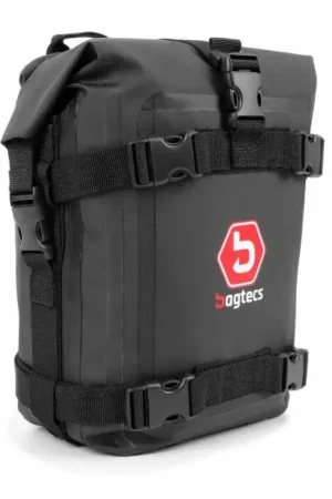 Nieuwe Collectie Valbeugel tas Bagtecs K3 voor Crashbars waterdicht 6Ltr in zwart