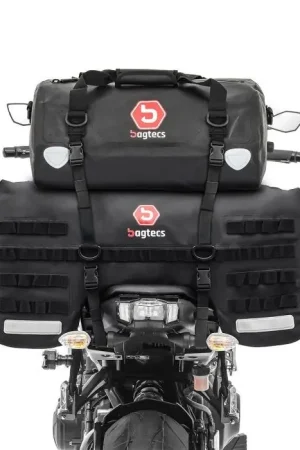 Superprijs Motor Buddyseat Tas Set Bagtecs SX70 + XF30 Drybag Waterbestendig achtertas 100l