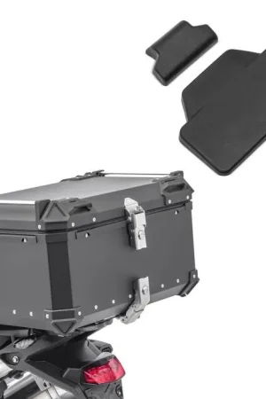 Set Motor aluminium topkoffer 85L + passagier rugkussen topcase Bagtecs XB85 zwart Uitverkoop