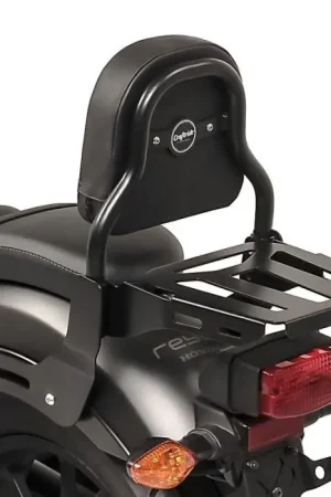 Sissybar XS3 compatibel met Honda Rebel 500 CMX 17-25 met bagagedrager zwart Craftride Topkwaliteit