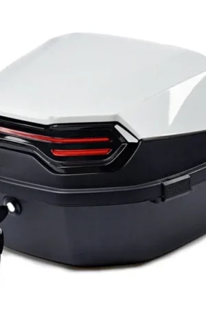 Motortopkoffer Bagtecs BT11 45 liter universeel achter wit Tijdelijk Beschikbaar