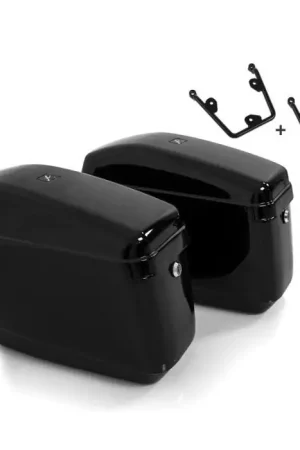 Actieprijs Set Harde Zadeltassen + houders compatibel met Honda Rebel 1100 CMX 21-25 Craftride Nevada rechts-links