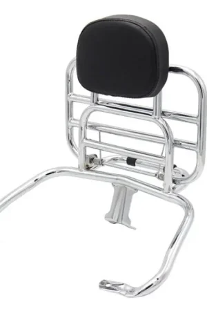 Betaalbaar Bagagedrager inklapbaar compatibel met Vespa GTS 300 / 250 / 125 08-22 rear rack met rugsteun Craftride chroom