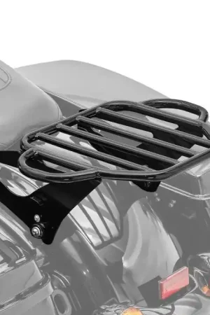 Topkwaliteit Bagagedrager passend voor Harley Davidson Touring 09-25 Craftride KI afneembaar in zwart