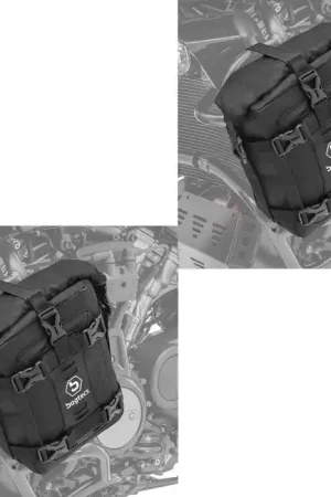 Set 2x Valbeugel crash bar tas Bagtecs S3B voor motorfiets bescherming bar waterdicht 6L Korting
