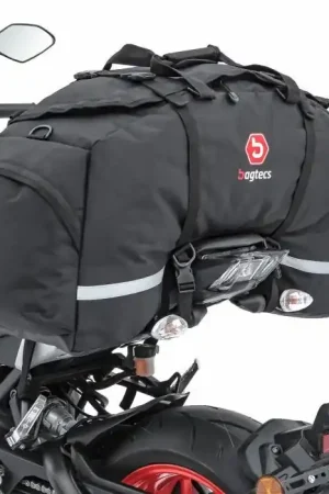 Nieuwe Collectie Buddyseat tas motor Bagtecs SX80 achterzak 70Ltr zwart