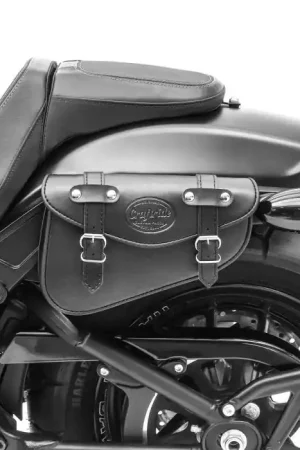 Motorfiets Zadeltas links Craftride Arizona 3Ltr Zijvak voor Chopper zwart Gecertificeerd