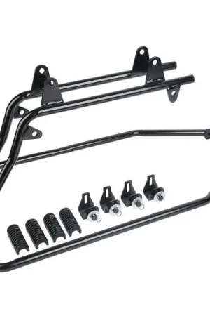 Koopje Bagagedrager passend voor zijkoffers passend voor Harley Davidson Softail 1986-2017 zwart Craftride