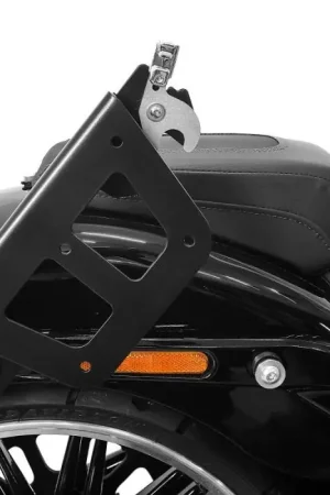 Set Zadeltas houders passend voor Harley Davidson Softail Street Bob 18-25 afneembar Craftride QL Handgemaakt