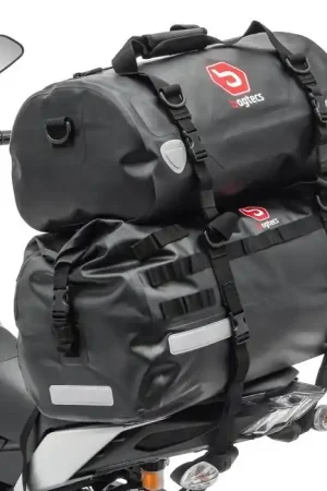 Korting Motor Buddyseat Tas Set Bagtecs XB50 + XF30 Drybag Waterbestendig achtertas 80L