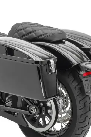 Motorfiets Harde zadeltassen Craftride Dallas 23Ltr voor Custombikes in zwart Hete Deal