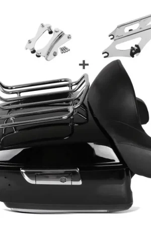 Laatste Kans Topkoffer King passend voor Harley Davidson Street Glide Special 15-23 Topcase Craftride King Set incl. Docking Kit