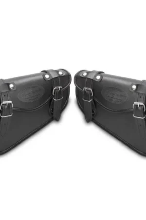 Superprijs Motorfiets Zadeltassen Craftride Arizona 3Ltr voor Custombikes rechts en links in zwart