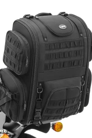 Wereldwijde Verzending Sissybar Tas / Staarttas voor Chopper en Cruiser Craftride M57 57-60L