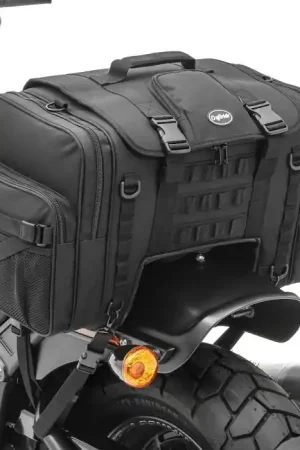 Limited Edition Motorfiets achterzak Craftride TQ1 voor Chopper Cruiser Retro 52-60L zwart