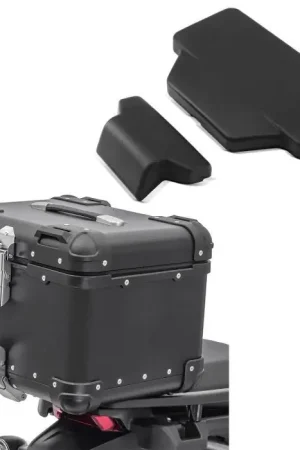 Set Motor aluminium topkoffer 45L + passagier rugkussen topcase Bagtecs XS45 zwart Wereldwijde Verzending