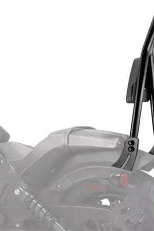 Exclusief Sissybar geschikt voor Indian Scout Bobber 18-23 Craftride SB2 passagierssteun afneembaar zwart