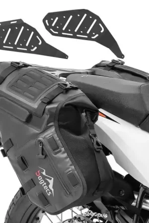Luxe Set Zijtassen MT142 + Zijdrager voor KTM 790 / 890 Adventure / R 19-25 Bagtecs TW47