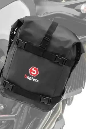 Valbeugel tas voor motorfiets Crashbar Bagtecs K4 Dry Bag waterdicht 10L Authentiek