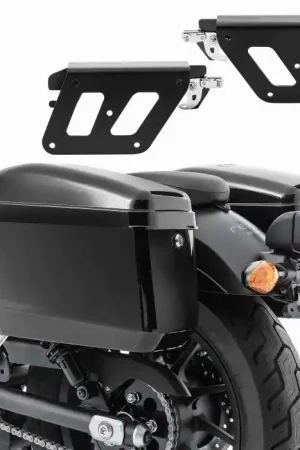 Set Harde Zadeltassen + houders QL compatibel met Honda Rebel 500 CMX 17-25 Craftride Nevada rechts-links Hoge Kwaliteit