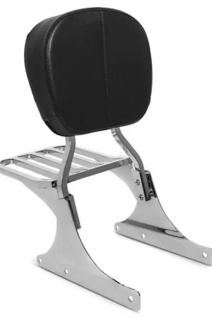 Sissy Bar met Bagagedrager passend voor Harley Davidson Softail 1988-2006 chroom Craftride Fabrieksprijs