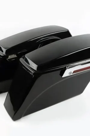 Luxe Zijkoffers passend voor Harley Davidson Touring 94-13 Harde Zadeltassen Craftride 30Ltr in zwart