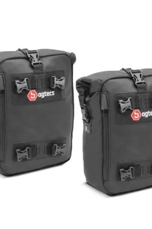 Valbeugel tas paar 2x10L Bagtecs CB4 voor crashbars drybag waterdicht Authentiek