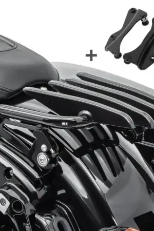 Bagagerek + Montagekit passend voor Harley Davidson Touring 14-25 Craftride XB zwart Limited Edition