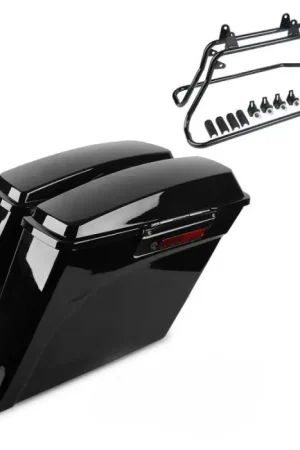 Lage Kosten Zijkoffer passend voor Harley Davidson Heritage Softail Classic 88-17 Craftride Stretched LB incl. kofferhouder