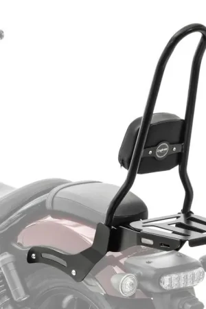 Dagaanbieding Sissybar XL3 compatibel met Honda Rebel 1100 CMX 21-25 met bagagedrager zwart Craftride