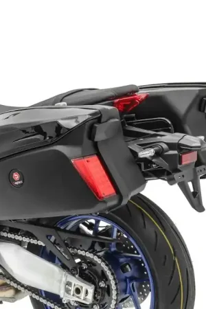 Snelle Levering Zijkoffers + kofferrek Bagtecs PX74 LED motor Koffers Universeel zwart