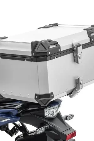 Beste Prijs Motorfiets topkoffer compatibel met BMW R 1200 GS / Adventure aluminium Bagtecs XB65 zilver