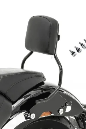 Sissybar passend voor Harley Davidson Softail Low Rider / ST / S 18-25 afneembar + Montagekit R1 zwart Craftride Luxe