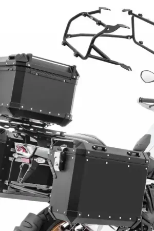 Set Zijkoffer Aluminium ADX130B compatibel met BMW R 1200 / 1250 GS 13-23 + Topkoffer XB65B + Dragers Bagtecs zwart Shop Nu