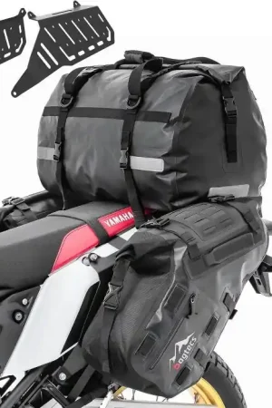 Koopje Set Zijtassen MT142 + Zijdrager + Achtertas voor Yamaha Tenere 700 / Rally 19-25 Bagagedrager Bagtecs TW69