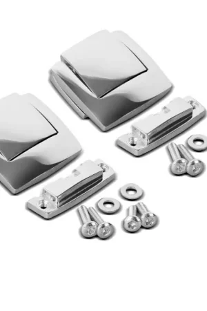 Topcase Slot Set passend voor Harley Davidson Electra Glide Ultra Classic 89-13 Scharnier Craftride chroom Veilige Betaling